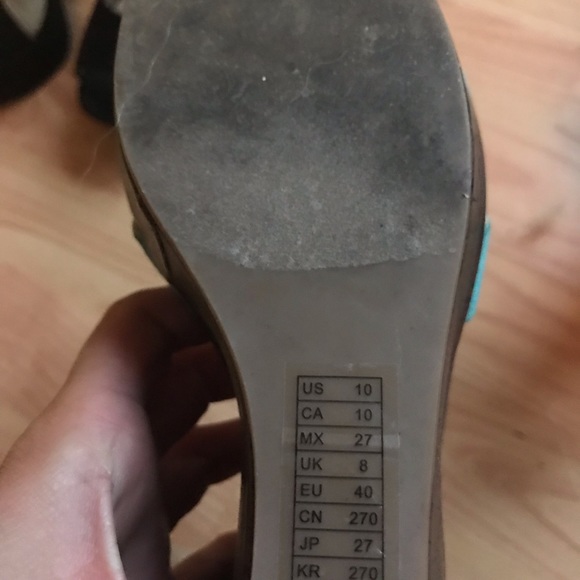 Turquoise wedges - Picture 5 of 5